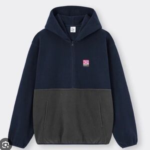 Black Kirby's 30th‎ Anniversary Fleece Hoodie Half Zip Size Large Pullover